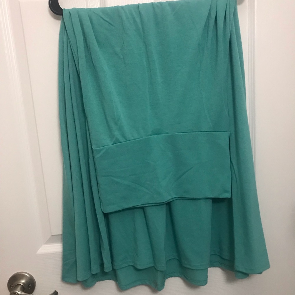 LulaRoe Maxi skirt - turquoise